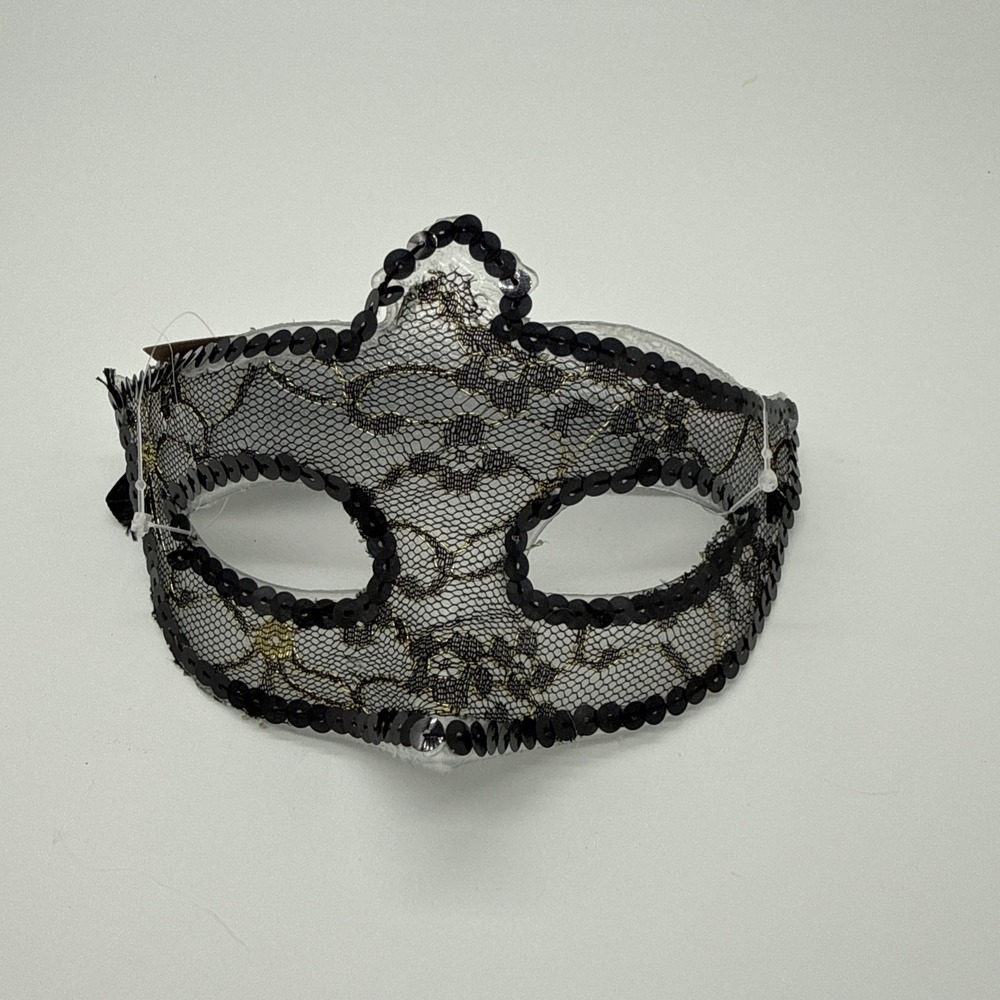 Elegant Black Lace Masquerade Mask New